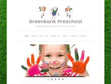 Tablet Screenshot of greenbankpreschool.org